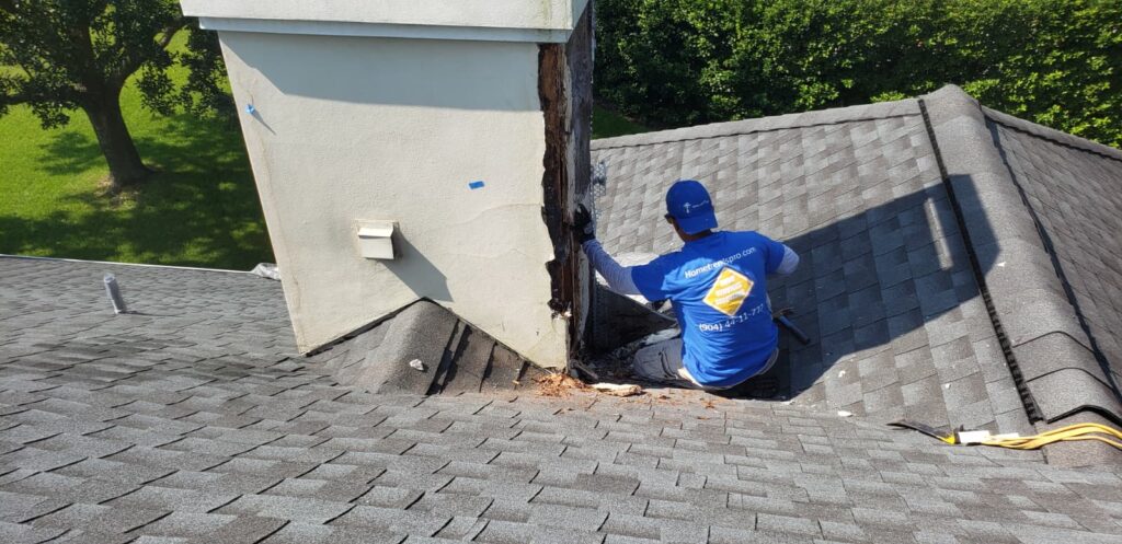 Chimney water damage inspection Jacksonville - HomeTrends Pro